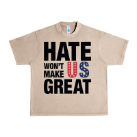 French Oak hate won't make us great black Urban Heavy Tee - artisFamous