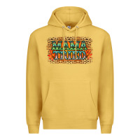 Antique Gold Leopard Floral Mama Tried Premium Hoodie - Jasminsmagicworld