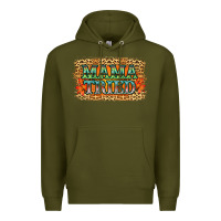 Army Green Leopard Floral Mama Tried Premium Hoodie - Jasminsmagicworld