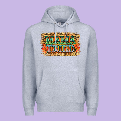 Leopard Floral Mama Tried Premium Hoodie Designed By Jasminsmagicworld
