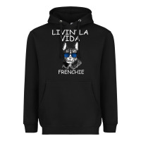 Black Livin' la vida Frenchie Heavyweight Hoodie - Bettercallsaul
