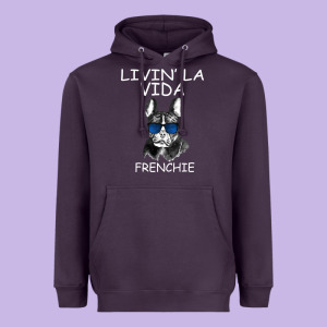 Livin' La Vida Frenchie Heavyweight Hoodie Designed By Bettercallsaul