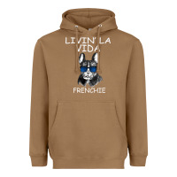 Toasted Coconut Livin' la vida Frenchie Heavyweight Hoodie - Bettercallsaul