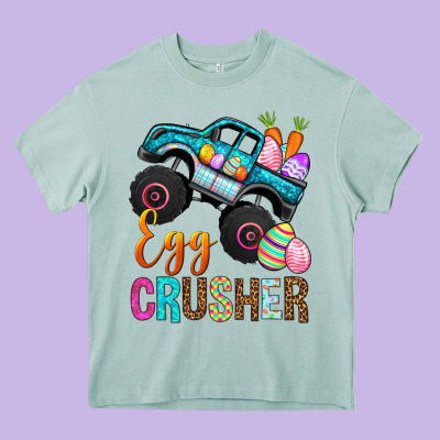 Egg Crusher Heavy Core Tee Designed By Bundleandbundleshop