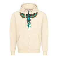 Sandshell turquoise thunderbird Zipper Hoodie - RanaPortraitStore
