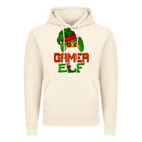 Vintage Artic Christmas gamer elf Vintage Hoodie - BarkalooDesign