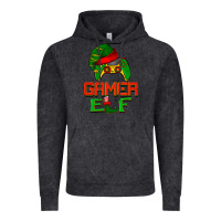 Vintage Black Christmas gamer elf Vintage Hoodie - BarkalooDesign