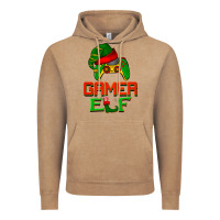 Vintage Coffee Christmas gamer elf Vintage Hoodie - BarkalooDesign
