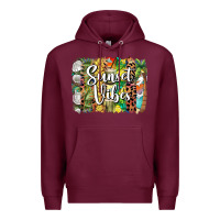 Burgundy sunset vibes brush stroke Premium Hoodie - BarkalooDesign