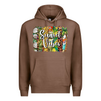 Chestnut sunset vibes brush stroke Premium Hoodie - BarkalooDesign