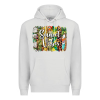 Dove Grey sunset vibes brush stroke Premium Hoodie - BarkalooDesign
