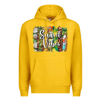 Lemon sunset vibes brush stroke Premium Hoodie - BarkalooDesign