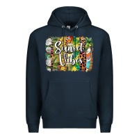Navy sunset vibes brush stroke Premium Hoodie - BarkalooDesign