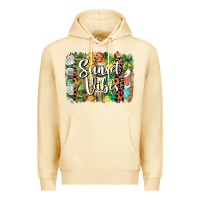 Pina Colada sunset vibes brush stroke Premium Hoodie - BarkalooDesign