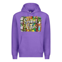 Purple sunset vibes brush stroke Premium Hoodie - BarkalooDesign