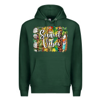 Sports Green sunset vibes brush stroke Premium Hoodie - BarkalooDesign