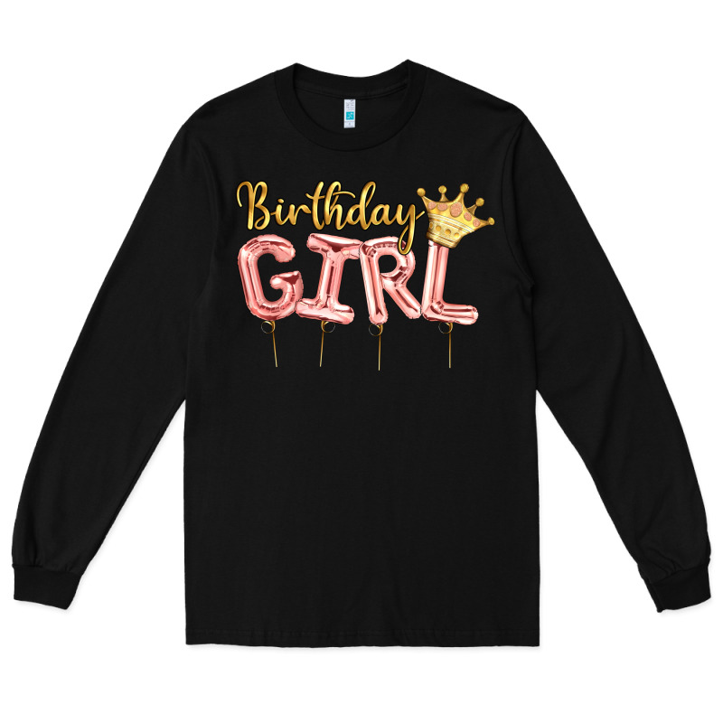 Birthday Girl Balloon Long Sleeve Tee by Artiststas | Teevron