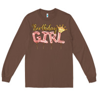 Chestnut Birthday girl balloon Long Sleeve Tee - Artiststas