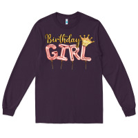 Plum Birthday girl balloon Long Sleeve Tee - Artiststas