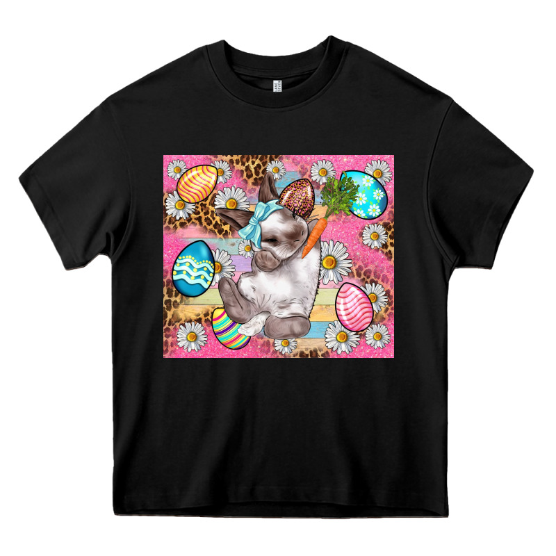 Easter Bunny And Egg With Leopard Pattern Tumbler Heavy Core Tee by BundleAndBundleShop | Teevron