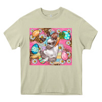 Mossy Easter Bunny And Egg With Leopard Pattern Tumbler Heavy Core Tee - BundleAndBundleShop