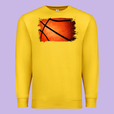 Basketball Brushstroke Premium Sweatshirt Designed By Ranaportraitstore