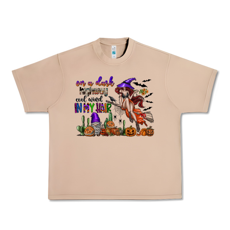 On A Dark Highway Cool Wind In My Hair Urban Heavy Tee by SublimationCraftShop | Teevron