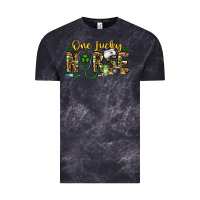 Cloud Black one lucky nurse Vintage Tee - CowhideDigitalArt