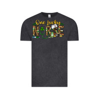 Vintage Black one lucky nurse Vintage Tee - CowhideDigitalArt