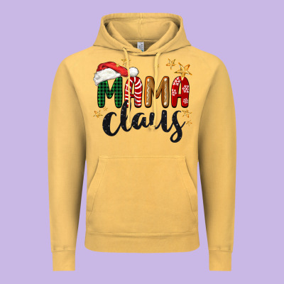 Mama Claus Christmas Vintage Hoodie Designed By Barkaloodesign