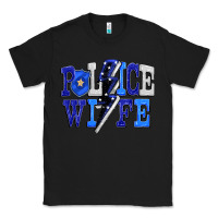Black Police wife Classic Tee - FaDigitalArtStudio