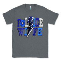 Charcoal Heather Police wife Classic Tee - FaDigitalArtStudio