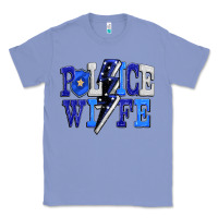 Colony Blue Police wife Classic Tee - FaDigitalArtStudio