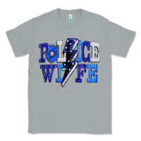 Heather Grey Police wife Classic Tee - FaDigitalArtStudio