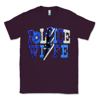 Plum Police wife Classic Tee - FaDigitalArtStudio