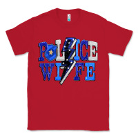 Red Police wife Classic Tee - FaDigitalArtStudio