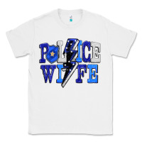White Police wife Classic Tee - FaDigitalArtStudio
