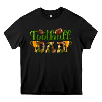 Black Football Dad Heavy Core Tee - BundleAndBundleShop