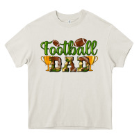 Cream Football Dad Heavy Core Tee - BundleAndBundleShop