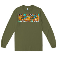 Army Green Thanksgiving Turkey Truck Long Sleeve Tee - Artiststas