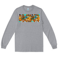 Heather Grey Thanksgiving Turkey Truck Long Sleeve Tee - Artiststas