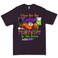 Plum i care for the cutest pumpkins in the patch Premium Tee - BundleAndBundleShop