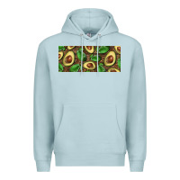 Blue Mist avocados with wood and leopard background 15 oz mug Premium Hoodie - BarkalooDesign