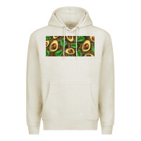 Oatmeal Heather avocados with wood and leopard background 15 oz mug Premium Hoodie - BarkalooDesign