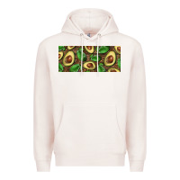 Pale Pink avocados with wood and leopard background 15 oz mug Premium Hoodie - BarkalooDesign