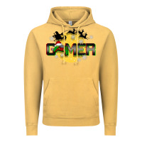 Vintage Mustard Christmas gamer Vintage Hoodie - BarkalooDesign