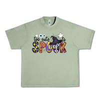 Oil Green too cute to spook Urban Heavy Tee - CowhideDigitalArt