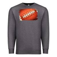 Charcoal Heather Football Brushstroke Premium Sweatshirt - RanaPortraitStore
