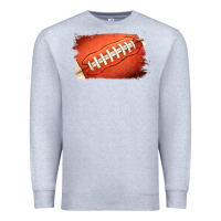 Heather Grey Football Brushstroke Premium Sweatshirt - RanaPortraitStore