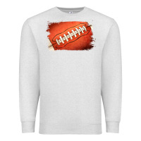 Oatmeal Heather Football Brushstroke Premium Sweatshirt - RanaPortraitStore